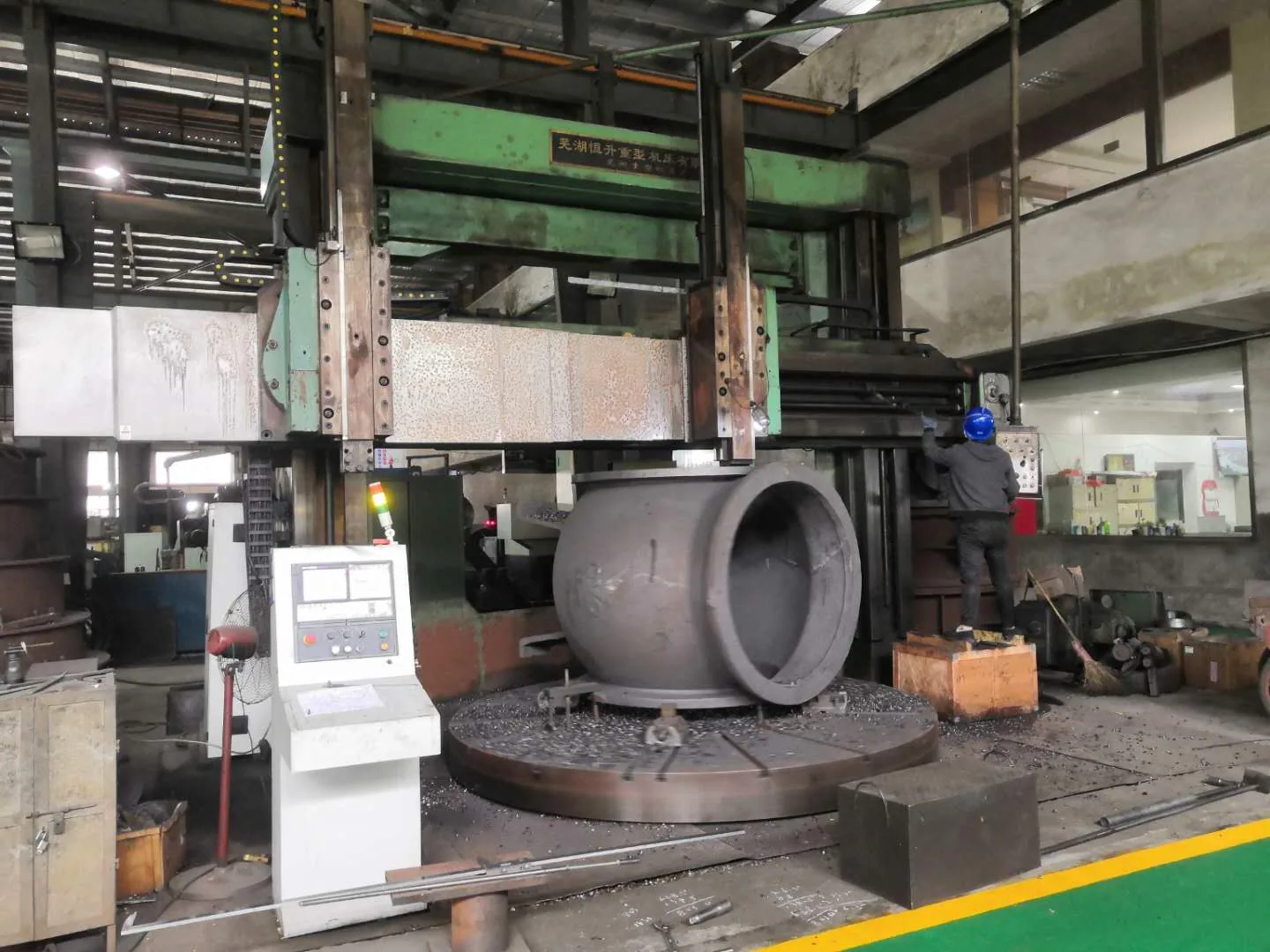 Large valve machining at the plant